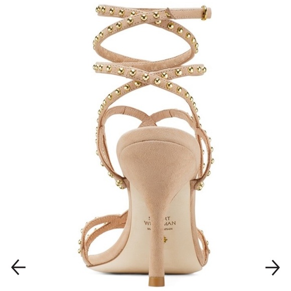 Stuart Weitzman Leya 95 suede bead sandal size 39.5 NEW! - Picture 2 of 8